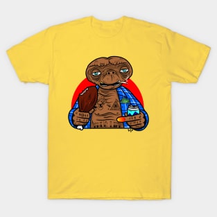 Lil ET funny gangster alien spin-off nostalgia T-Shirt